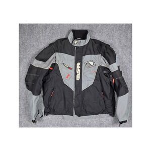 MSR Trans Jacket Mens XL Black Grey Motocross Motorcycle Riding Coat